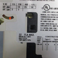 Allen Bradley 140MF8EC32 Ser C Motor Protector/Circuit Breaker 2332A