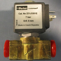 Parker 221J3301E Solenoid Valve 7 Bar 24V 3/8" Bore Brass Body
