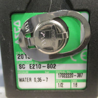 Asco Numatics Solenoid Valve  1/2" 24VDC SC E210-802