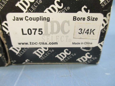 IDC L075 3/4" Jaw Coupling Lot of 5  New