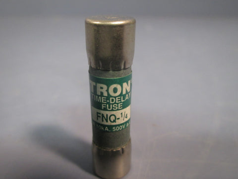 Lot of 7 Bussmann Buss Tron FNQ 1/4 Amp Fuses Time Delay 500 Volts FNQ1/4
