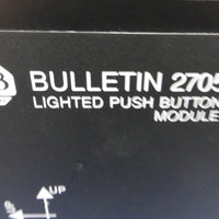 Allen Bradley Bulletin 2075T11J3 Lighted Push Button Module USED