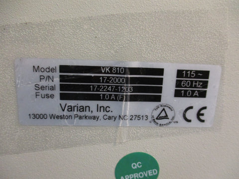 Varian VK 810 Laboratory Peristaltic Pump 172000 115V, 60Hz, 1.0A