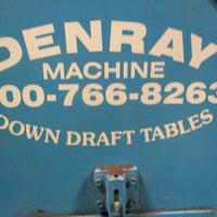 DenRay Machine 3444B Downdraft Table 33" x 44" Single Phase 120-140 PSI