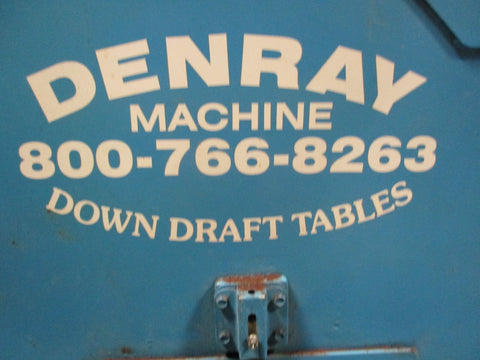 DenRay Machine 3444B Downdraft Table 33" x 44" Single Phase 120-140 PSI