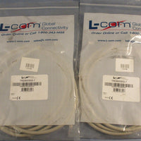 L-COM TRD855SIG-7 Ethernet Cord 7FT Long RJ45 TO RJ45 Lot of 2