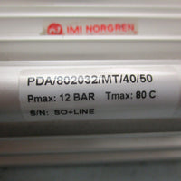 Norgren PDA/802032/MT/40/50 Air Cylinder 12 BAR Max 80°C Max 2" Stroke