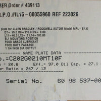 Stober C202G0210MT10F Precision Gearhead 20.6:1 11/4" Shaft Dia 3/4" Bore
