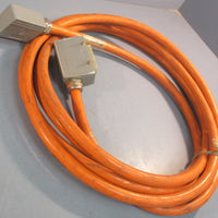 Indramat 04-0101 N.C. Cable 20Ft Long IN-197-02-21-092 W/ 2 Connector Sockets