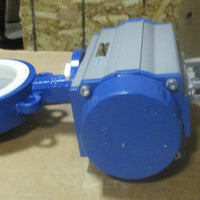 ABZ Valves SR160 Pneumatic Rack and Pinion Valve Actuator 8" Butterfly Valve