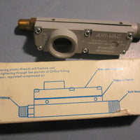AirVac Vacuum Pump Division MFPM062L Orifice Fitting Flapper Valve
