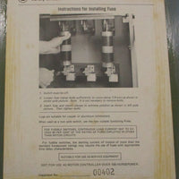 Westinghouse GF-425N General Duty Safety Switch 400A 240VAC 100HP Max 3PH GF425N