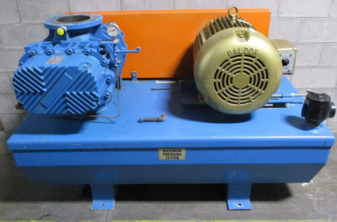 Blower Engineering Tri-Lobe RB100DLP Blower Package w/ Baldor EM4316T Motor 75HP