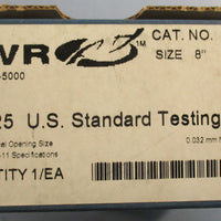 VWR 57334596 #325 U.S. Standard Testing Sieve 8" Dia 0.032mm Wire Dia