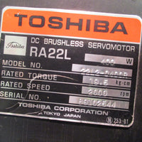 Toshiba RA22L Servo Motor + Encoder + Switches 19.5 kg/cm 2000rpm