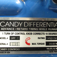 CANDY DIFFERENTIAL GEAR BOX 7HP, 1750RPM, MODEL DIFF7