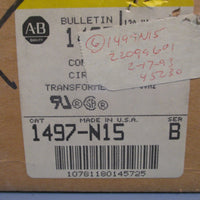 ALLEN BRADLEY CONTROL CIRCUIT TRANSFORMER 208V 60HZ 120V 60HZ SER. B 1497N15