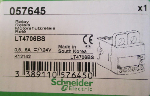 Schenider Electric LT4706BS Relay 057645 0.5-6A 24VAC/DC