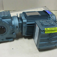 Sew Eurodrive SA47 DRE80M4 MM11 Gear Motor 8.6-43 RPM Out, 1 HP, 1185 Lb-In