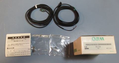 Sunx EX10 Series Photoelectric Sensor EX13A Box Contains EX13AD & EX13P NIB
