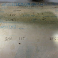 Magnetek 653854423222E Variable Speed DC Motor 2500RPM 1.5HP 7/8" Shaft Dia