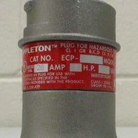 Appleton ECP2023 Explosion Proof Electrical Plug Aluminum 20A 125VAC Watertight