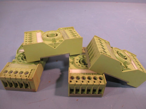LOT OF 4 COMAT RELAY SOCKET 10A/380V CS11