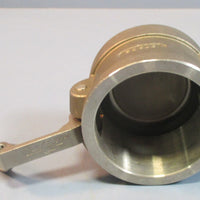 PT Coupling 20V & 20A 316SS Stainless Adapter w/ Cam & Groove Cap NWOB
