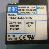 Mac Valves Inc TMDAAJ1DA Solenoid Valve 110/120 V 50/60 Hz 5.4 W 25150 PSI