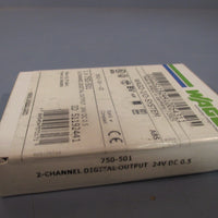 WAGO 2CHANNEL DIGITAL OUTPUT MODULE 750501 SEALED