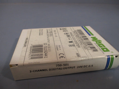 WAGO 2CHANNEL DIGITAL OUTPUT MODULE 750501 SEALED