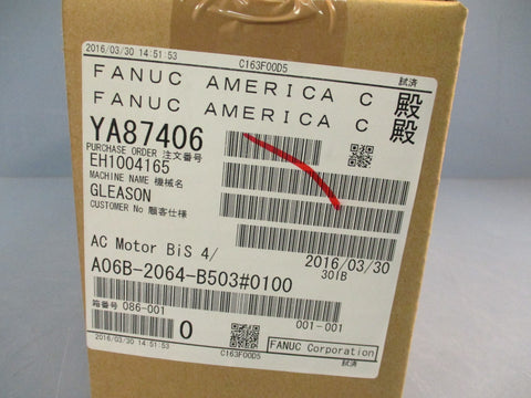 FANUC AC SERVO MOTOR BiS 4 A06B-2064-B503#0100