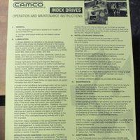 Emerson Camco 500RGS3H40-180 Index Drive Indexer 2" and 1-7/16" Shaft Dia NOS
