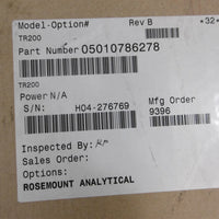 New Rosemount Analytical Sensor Transmitter TR200