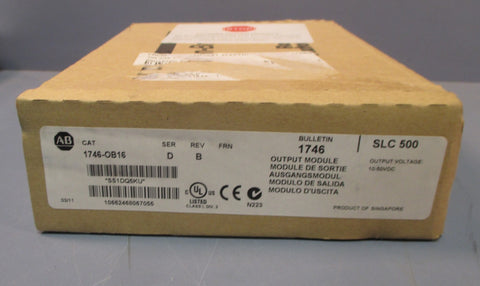 Allen Bradley 1746-OB16 Series D Rev B Output Module 10-50 VDC Output