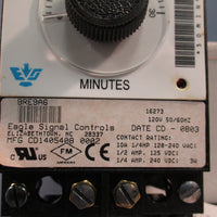 Danaher Industrial/Eagle Signal BRE9A6 Relay Timer 030 min on Delay 120V