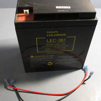 Philips Lightguard F100OT Emergency Lighting Unit w/ LEC361 Battery Kit 6V58AH