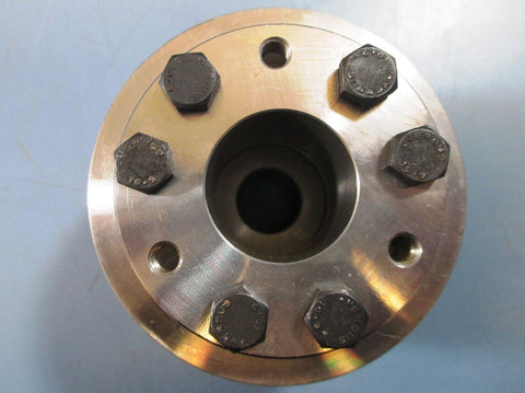 Bellows Flanged Reducing Coupler,0.68" x 1.1",2.85" OL,3.25" OD,2.5" flange,SS