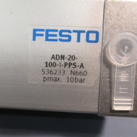 Festo Pneumatic Cylinder, Double Acting ADN20100IPPSA