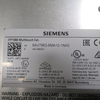 Siemens Simatic 19" Flat Panel IFP1900 Multitocuh Ext. 6AV78636MA101NA0