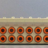 SMC 12Port Station Manifold Base (24) 1/4" Ports (4) 3/8" Ports