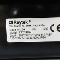Used Raytek Termalert IV RAYT4BALT 115/230V 1/10A 5060HZ