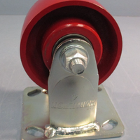Hamilton 4" SS Caster Wheel, 4" Dia x 2" Wd, Rectangle, No Brake B-00188-54