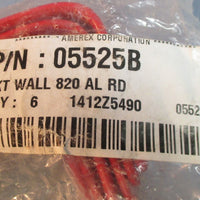 Packs of 6 Amerex Corp 05525B Wall Mount Extinguisher Brackets Fork Red NIB