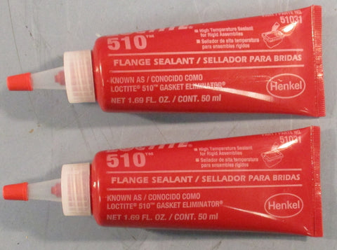 Loctite 510 Flange Sealant 51031 High Temperature 1.69 FL. OZ. Lot of 2