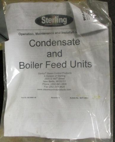 Sterling Sterlco 4128-GDA Condensate Pump 1/3HP 1PH 20PSI Max Dis. 115V