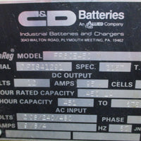 C&D Batteries  Ferro Five FR6CE450 12V Forklift Battery Charger 95Amp 6 Cells