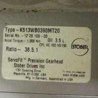 Stober K513WB0390MT20 ServoFit Planetary Gearhead Gear Reducer 38.5:1 Ratio NWOB