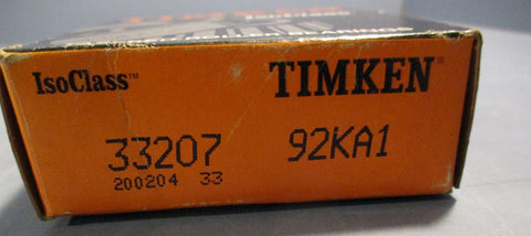 TIMKEN 33207 92KA1 Tapered Roller Bearing 35mm Bore 72mm OD 28mm W
