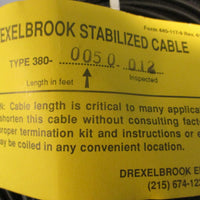 Drexelbrook 380-0050-012 Stabalized Coaxial Cable 50 Feet Long